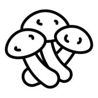 Eringi mushroom icon outline vector. Morel fungi vector