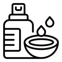 Conditioner soap icon outline vector. Coco cream vector