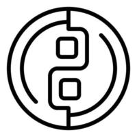 Courage part icon outline vector. Hero skill vector