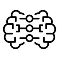Brain courage icon outline vector. Hero jump vector