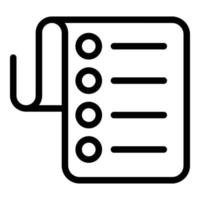 To do list icon outline vector. Comfort zone vector