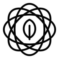 Environmentally friendly icon outline vector. Recycle clean vector