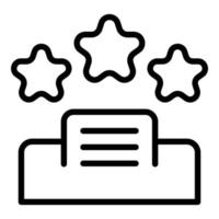 Podium chart icon outline vector. Expert team vector