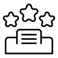 Podium chart icon outline vector. Expert team vector