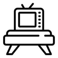 Tv comfort zone icon outline vector. Start change vector