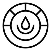 Drop success icon outline vector. Comfort zone vector