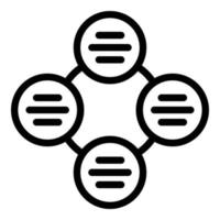 Comfort zone scheme icon outline vector. Start escape vector