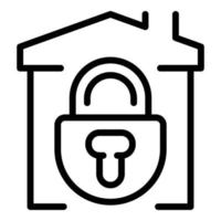 Lockdown icon outline vector. Pcr test vector