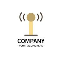 Service Signal Wifi Business Logo Template Flat Color vector