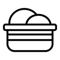 Soy bread icon outline vector. Soya food vector