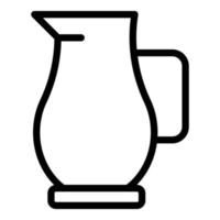 Jug oil soy icon outline vector. Food soya vector