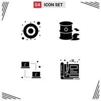 Creative Icons Modern Signs and Symbols of audience networking barrels pollution blueprint Editable Vector Design Elements