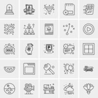 25 Universal Business Icons Vector Creative Icon Illustration to use in web and Mobile Related project