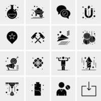 16 Business Universal Icons Vector Creative Icon Illustration to use in web and Mobile Related project