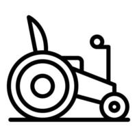 Electric wheelchair care icon outline vector. Power drive vector