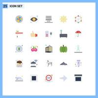 25 Flat Color concept for Websites Mobile and Apps analytics brightness money morning sun Editable Vector Design Elements