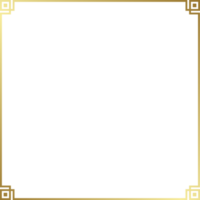 Cinese lusso oro confine telaio png