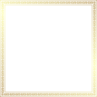 cuadrado de marco de borde de oro chino png