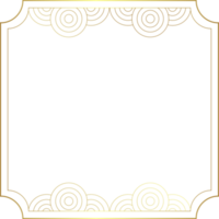 Chinese Gold Border Frame Square png