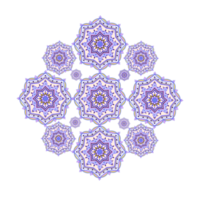 illustration de mandala violet png