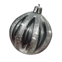 Kerstmis ballen decoratie zilver png