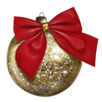 Christmas Balls Decoration gold glitter png