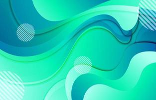 Blue Green Fluid Gradient Background vector