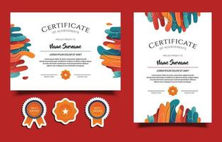 Modern Certificate Template vector