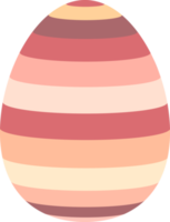 Joyeuses pâques oeuf coloré isolé png