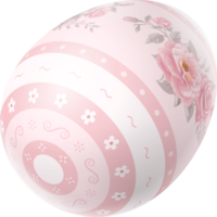 feliz día de pascua colorido huevo rosa aislado png