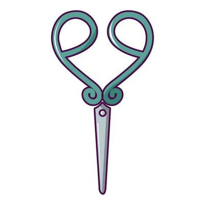 Knitting scissors icon, cartoon style 14366865 Vector Art at Vecteezy