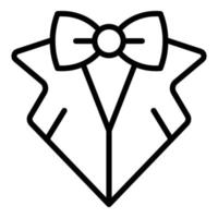 Wedding tuxedo icon outline vector. Event service vector