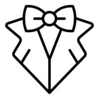 Wedding tuxedo icon outline vector. Event service vector