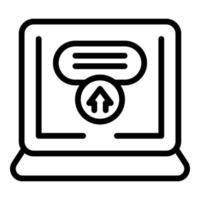 Business page icon outline vector. Form register vector