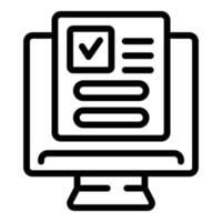 Submit login icon outline vector. Web page vector