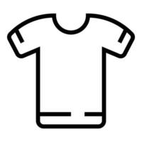 vector de contorno de icono de camiseta deportiva. tienda de equipos