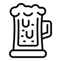 Beer mug icon outline vector. Austrian food vector