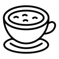 Hot coffee cup icon outline vector. Cezve pot vector