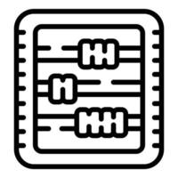 Loan chart icon outline vector. Financial money vector