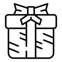 Wedding gift box icon outline vector. Manager service vector
