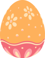 Joyeuses pâques oeuf coloré isolé png