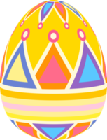 Happy Easter Day colorful egg isolated png