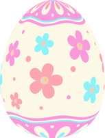 Lycklig påsk dag färgrik ägg isolerat png
