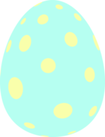 feliz día de pascua colorido huevo aislado png