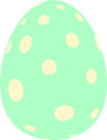 feliz dia de páscoa ovo colorido isolado png