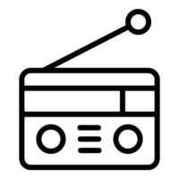 Radio stream icon outline vector. Video conference vector