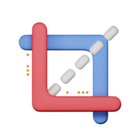 ilustración de diseño gráfico de herramienta de cultivo 3d png