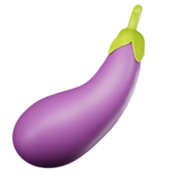 3d eggplant illustration png