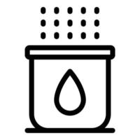 Water drop clean icon outline vector. Air filter vector