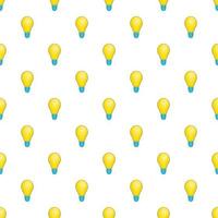 Bulb pattern, cartoon style vector